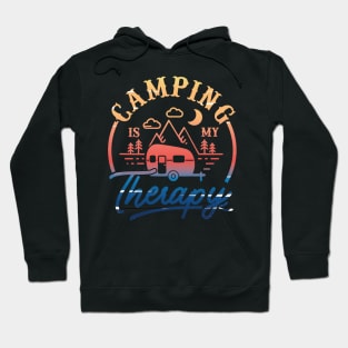 Camping is my therapy Hoodie